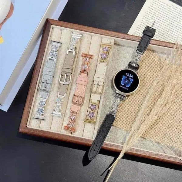 Luxury Diamond pentagram small fragrance watch strap suitable for HW Watch Fit3Fit4 straps and HW Band 8910NFC handmade straps Y250923