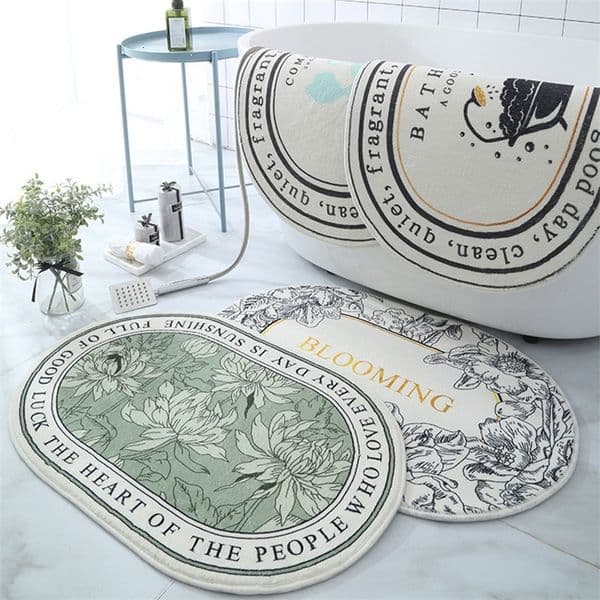 Carpet Non Slip Bath Mat Absorbent Carpets INS Style Doormat Entrance Mats Balcony Porch Area Rugs Living Room Bathroom Alfombra 230327bj