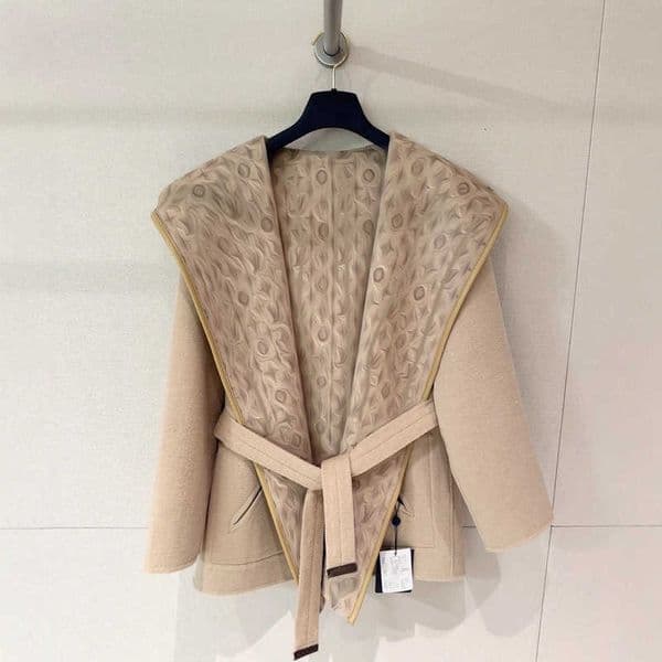 Women's Wool & Blends designer Cropped Wool Coat 25 Autumn Winter Wool Classic Coat Mid-Length Align Three Labels WJC0