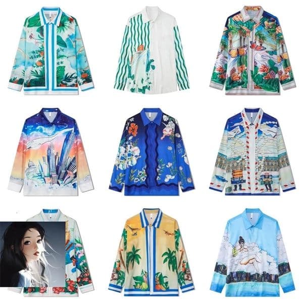 Hawaii Beach Long Sleeve Shirt Multi Versions Pattern Print Clothes Men Women 240518
