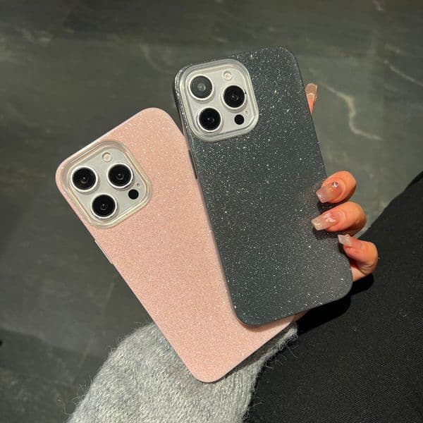 Glossy Glitter Solid Color Paintable Case for Samsung S22 23 24 25 A17 21S 26 31 36 A51 A56 A71 M06 F06 16 FE Plus Ultra Lite