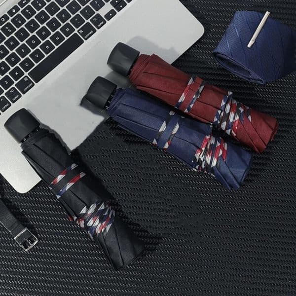 Umbrellas Folding Ten Bones Black Coating Bumper Cloth Sunny Rain Dualuse Men and Women Universal Double Business 230510