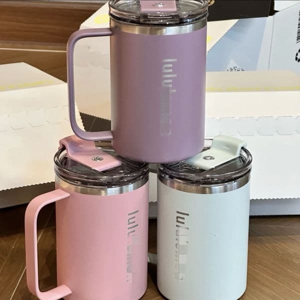 Tumblers Sports Water Bottle Drinking Cup With Tea Filter Thermal Mug Heat-resistant Large Capacity Insulated Coffee 350ML Leak-Proof Travel