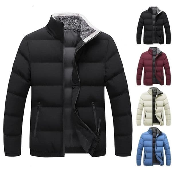 Men's Down Parkas Men Ultra Parkas Jacket Anti-wrinkle Coat Polyester Warm Wind-proof Solid Zipper Men's Jacket Outerwear for Winter Plus Size 220909