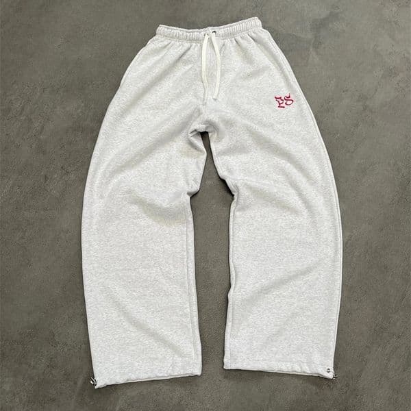 Y2k Harajuku Sports Drawstring Casual Pants Solid Color Letter Embroidery Sweatpants Women Baggy Straight Trousers Man Jogging 321 H260205