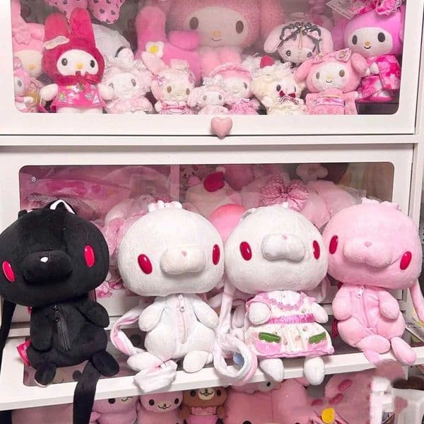 Cute Universal Plush Rabbit Backpack RedEyed Rabbit Girly Cute cartoon Backpack Z250924