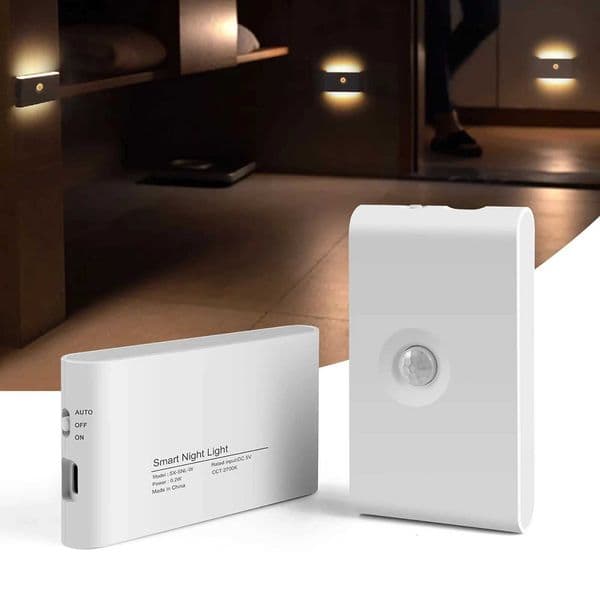 Motion Sensor Night LightRechargeable Powered LED Closet LightsWireless Magnetic Cabinet Lamp for Indoor Bedroom Kitchen Stair X250924