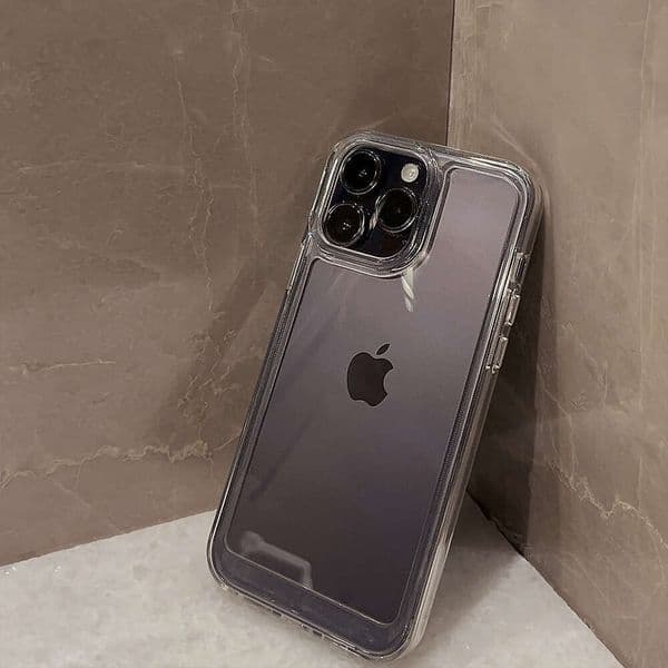 Acrylic Space Shell iPhone17 Apple Phone Case 16Pro Max Full Coverage Shockproof 15 Compatible 11 Transparent X