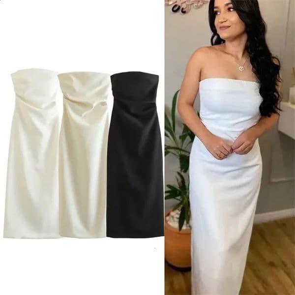 ASDS off shoulder black white long dress women bodycon beige midi dress woman summer backless sexy party dresses 250122