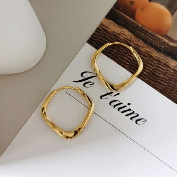 100% 925 pure silver ring earrings with geometric patterns suitable for women personalization and minimalism 241021