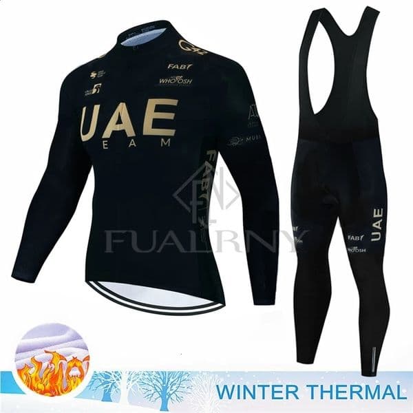 2026 new UAE Winter Wool Bicycle Shirt Set Mens Mtb Clothing Uniform Full Tricuta Waiver Mail 240909w Free shipping f