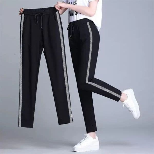 Women Pants 20-Foot Womens Fall Womens Clothing Casual Sports Pants Female Black Pants Loose Pantalones De Mujer 240223