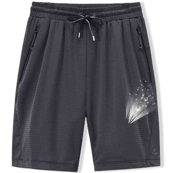 Large Men's Shorts Mesh Elastic Summer Breeches 8XL 6XL Big Size Clothing Nylon Black Grey Spandex Sweat Shorts Plus Size Shorts 210323