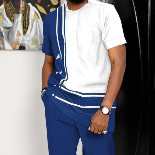 Men's Tracksuits Plus Size 5XL 6XL Summer Tracksuit Short Sleeve T ShirtLong Pants 2 Piece Set Men Outdoor Joogers Outfit 3D Print Trousers Suit 230511