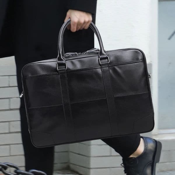 JOYIR leather business bag 156 laptop handbag briefcase Office Messenger cross body shoulder for documents 240906