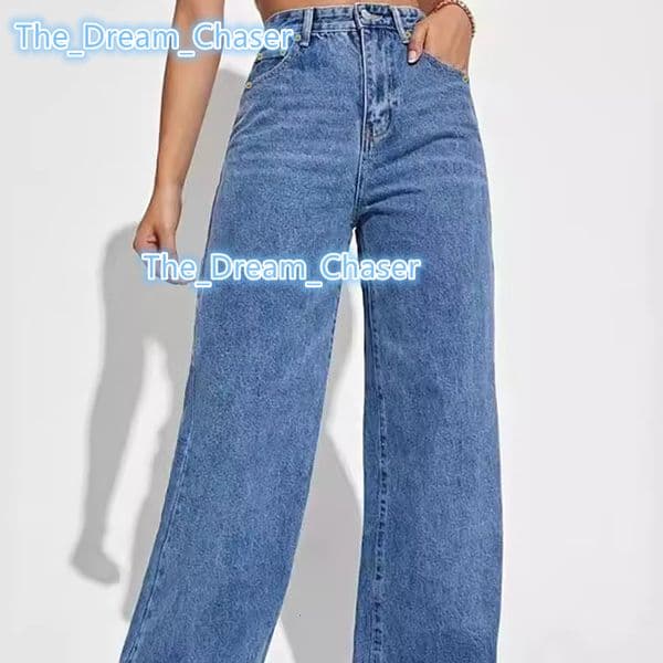 2025 New Jeans for Women Loose Straight Leg Pants European and American Women Factory Direct Sales