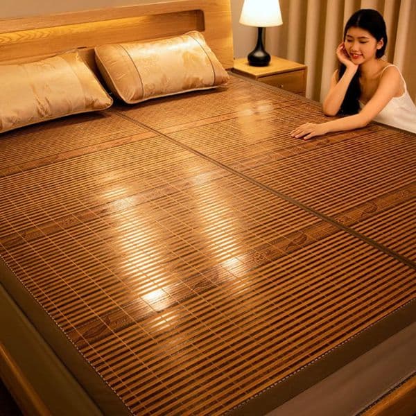 Mat bamboo mat summer straw ice silk rattan student dormitory single bed both winter and 240521