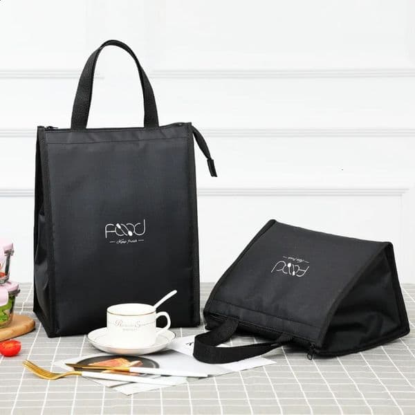 High capacity portable insulated lunch bag womens childrens picnic work travel food thermal storage container bento box cooler handbag w240828