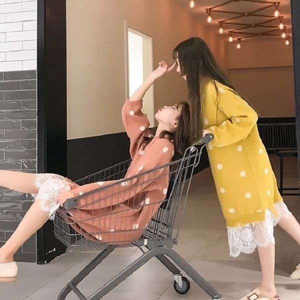 woman winter sweater plus size women's clothing new foreign fat sister covered belly was thin fashion sweater dress female 210218