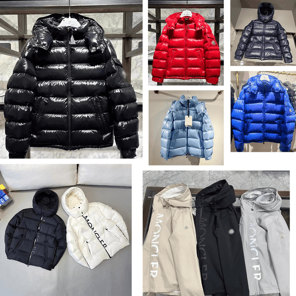 Designer Down Jacket Men's Warm Coat Mens Parkas Glossy Black Jackets Solid Color Coat Fashion Winter Men Parkas Thicken Winter