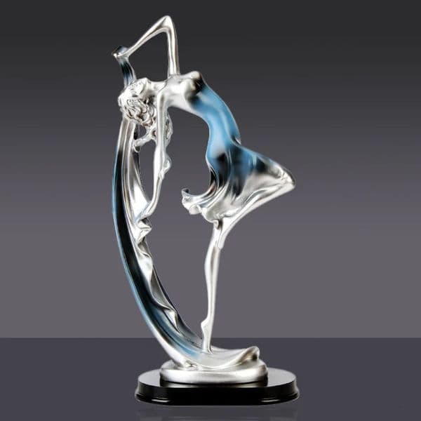 Dancing Girl Figure Statue Modern Ballet Sculptures Resin Crafts Home Decor Desktop Ornament Elegant Gift 240524