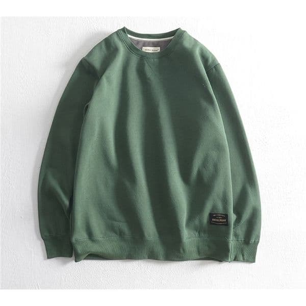 Obrix Male ONeck Loose Pullover Full Sleeve Casual Sporty Comfy Basic Jumper For Men 201125