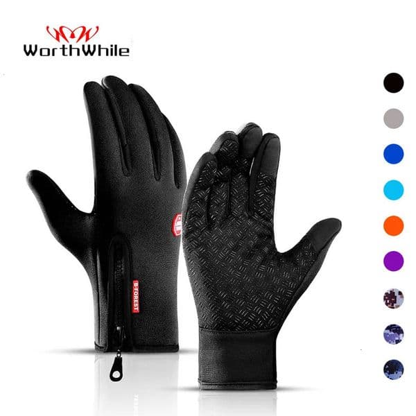 Five Fingers Gloves WorthWhile Winter Cycling Bicycle Warm Touchscreen Full Finger Glove Waterproof Outdoor Bike Skiing Motorcycle Riding 230928
