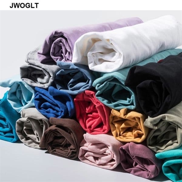 Autumn Tops Tees Men 100% Cotton Tee Shirt Soft Comfort Long Sleeve T Shirts Men Solid Color Basic Base Shirt 210412