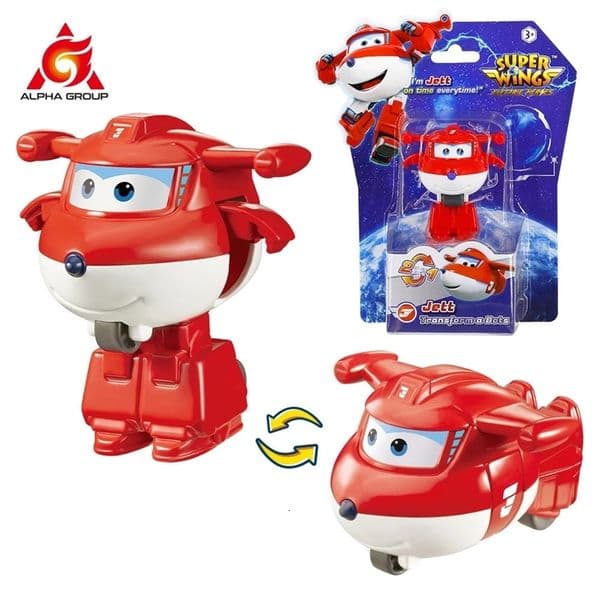 Super Wings Mini jet aircraft 2-inch transforms robot into 3-step transformation action picture 2 mode conversion childrens toy 241022bj