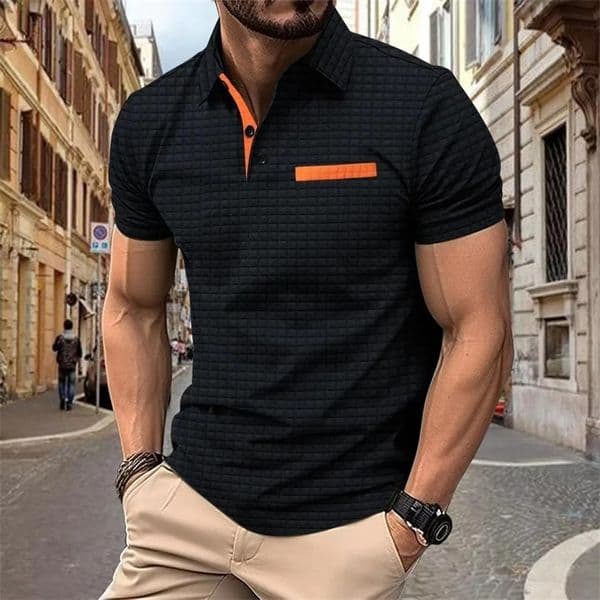 Mens Polo Shirt Home Or Travel Summer Casual Short Sleeve Comfortable Clothing Fashion Polo Shirt 240828