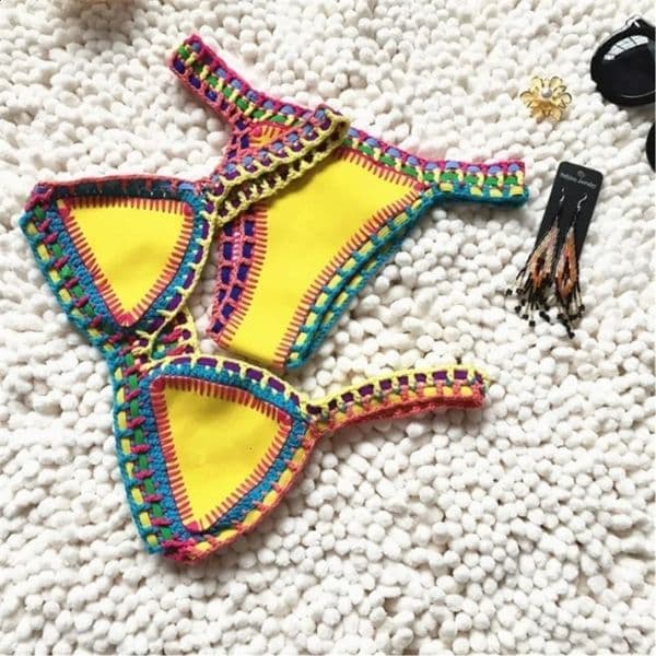 Sexy bikini womens swimsuit summer neoprene bikini beachwear surfing Biquini womens swimsuit two-piece Brazilian swimsuit 250117