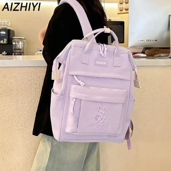 Ship from US Cute Aesthetic Backpack For Girls School Bags Students Large Preppy Bookbags Travel Daypack Laptop College Women 250227FBB