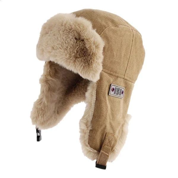 Pilot Winter Hat Outdoor Russian Womens Fashion Hats Cold Proof Labeling Mens Ear Cap Warm Bomber Trapper Ushanka 241119
