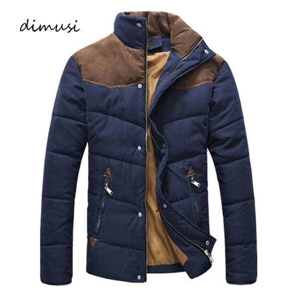 Men's Down Parkas DIMUSI Winter Jacket Men Warm Casual Parkas Cotton Stand Collar Winter Coats Male Padded Overcoat Outerwear Clothing4XL YA332 230912