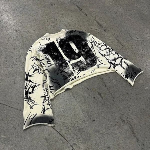 Harajuku retro printed graphic T-shirt mens clothing fashion hip-hop gothic street Y2K oversized mens casual mens T-shirt 250103