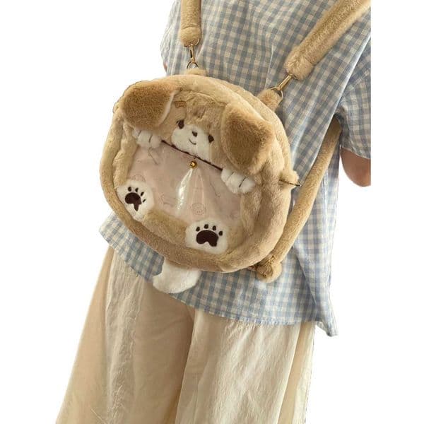 2025 Autumn Winter Plush Cute Cat Backpack Japanese And Korean Cartoon Large Capacity Student Class Commuting Backpack For Women Z250924