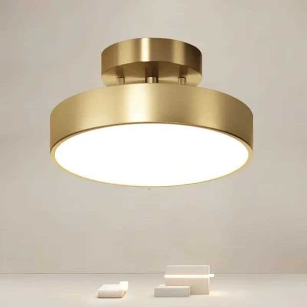 Nordic LED Ceiling Light Retro Copper Color Lamp Head Adjustable For Small Space Decoration In Corridors Entrances Cloakrooms X250924