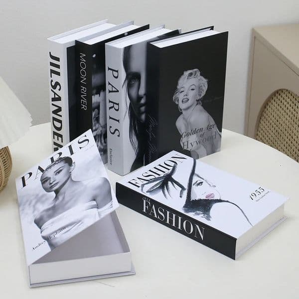 Fashion Books Openable Decoration Books Living Room Decoration Coffee Table Ornaments Storage Box Home Decor 250117
