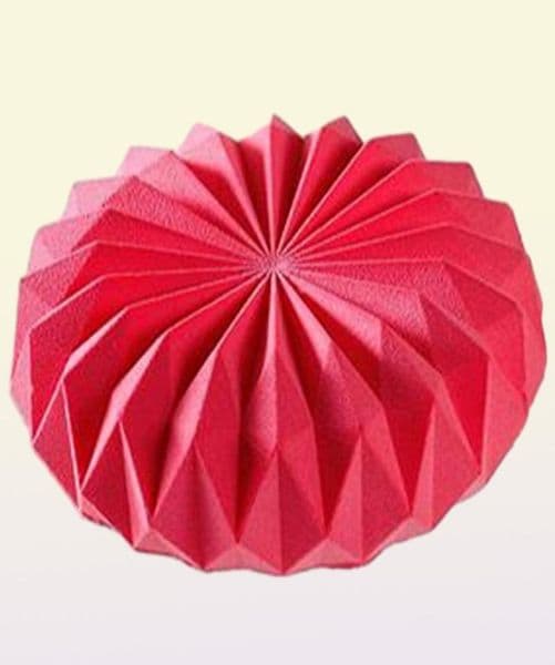 SJ Mousse Silicone Cake Mold 3D Pan Round Origami Cake Mould Decorating Tools Mousse Make Dessert Pan Accessories Bakeware 06161355775