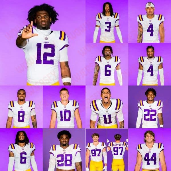 #18 Garrett Nussmeier Football Jersey Ju'Juan Johnson Patrick Payton Mansoor Delane Kaleb Jackson Aaron Anderson Dylan Carpenter Whit Weeks Jimari Butler