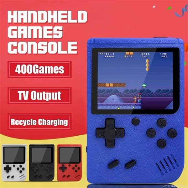 Wholesale holesale Retro 400 in 1 Game Console 8 Bit Mini Portable Handheld video Game Players Color LCD Screen Kids Gift