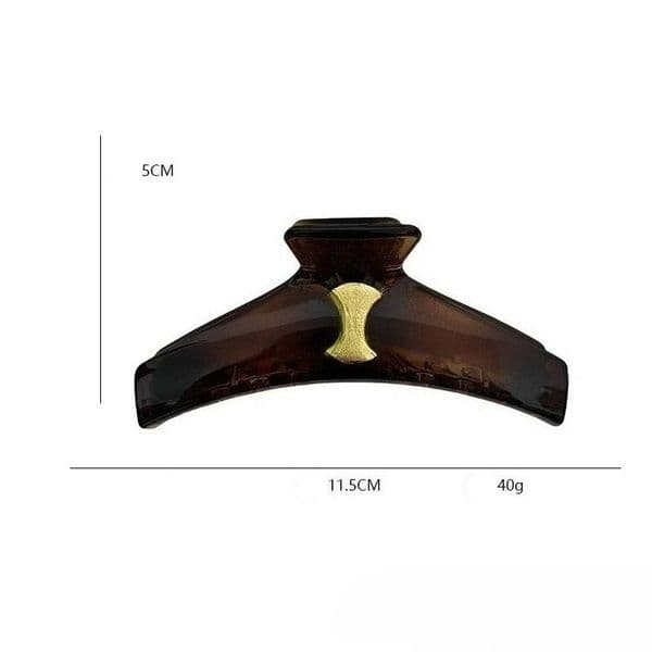 Designer Hair Clips with Metal Logos for Women Versatile Shark Clips Stylish and Durable High-quality Hair Accessories