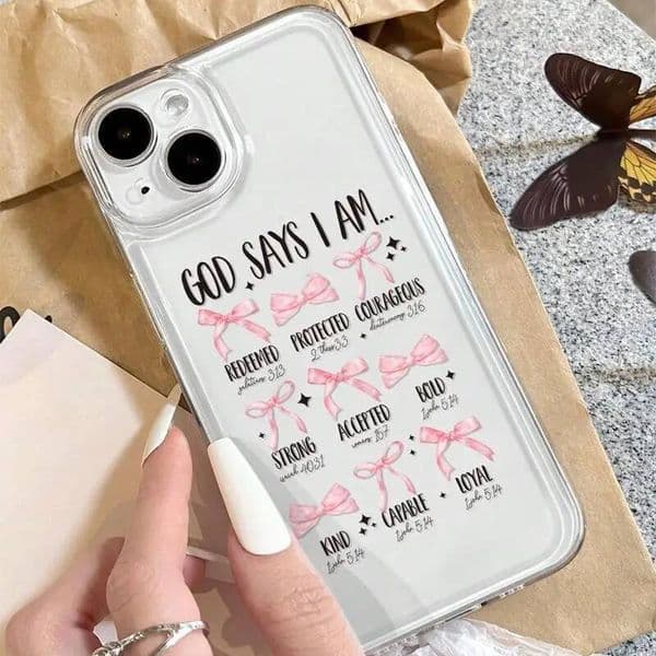 Bowknot Pattern Case, Cute Clear Phone Case Cover Compatible with IPhone 16 Max 15 Pro 14Plus 13 12 11 XR X/XS