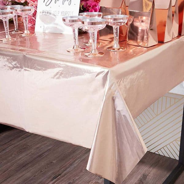 Hot Selling Laser Metal Aluminum Film Party Decoration Tablecloth Waterproof Cloth Multi-color