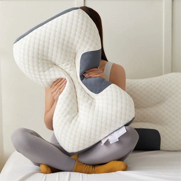 3D Neck Pillow Orthopedic To Help Sleep And Protect The High Elastic Soft Porosity Washable Pillows Bedding For el Home 240730