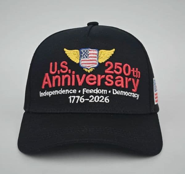 United States 250th Anniversary Hat Embroidered Baseball Cap Secure and Comfortable Fit Men Women Powerful Symbolism 100pcs