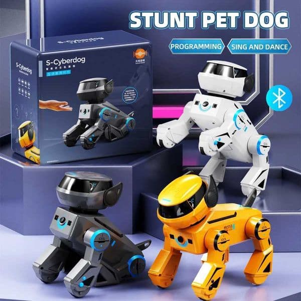 Remote Control Robot Dog Toys Intelligent Programming Rc Toy Car Bluetooth Audio Robot Smart Interactive Stunt Music Puppy Gift X250925