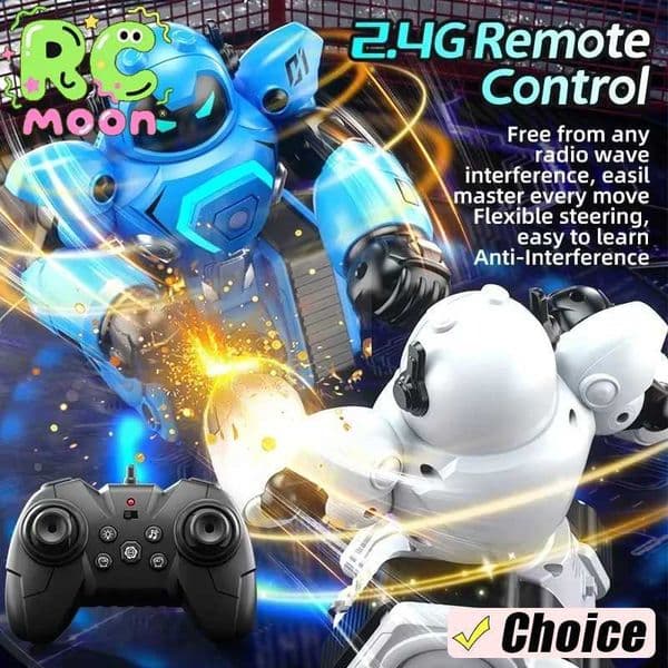 JJRC R30 Remote Control Battle Robot Fighting Double Boxing Soccer for Two ParentChild Interactive DIY Children Toy Robot Gifts X250925