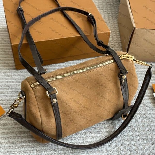 designer bag luxury Boston bags woman pillow bag Grain-finished calfskin genuine leather versatile vintage handbag women shoulder bags for handbags