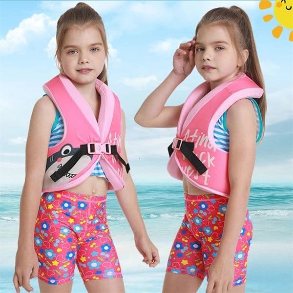 Childrens Swimming Buoyancy Vest Neoprene Life Jacket Childrens Baby Foam Floating Clothes Swimming Ring Safety Vest 250612